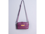 XMAS Clutch and Crossbody - In Natural Milled Leather - Purple