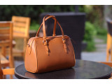 MAYA Duffle bag - In Natural Milled Leather - Brown