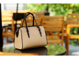 MAYA Duffle bag - In Natural Milled Leather - Beige