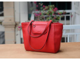 SECRET Tote Bags - In Natural Milled Leather - Red