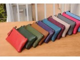 MABEL Clutch - Clutch cầm tay khóa kéo nữ bằng da thật màu Đỏ tươi- FQ19-35