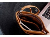 Clutch Plus - In Natural Milled Leather - Brown- 	GR66-20