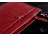 Clutch Plus - In Natural Milled Leather - Red- GR66-34