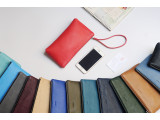 MABEL Clutch - Clutch cầm tay khóa kéo nữ bằng da thật màu Xanh lá cây - FQ19-60