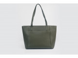 FAR-FLU Tote  - In Natural Milled Leather  - Blue Oliu- 	GP01-61