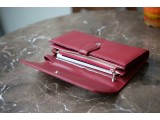 ALIS-In Natural Milled Leather - Deep Red