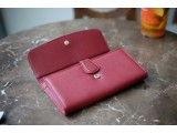 ALIS-In Natural Milled Leather - Deep Red