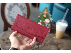 WALLET CERA - Ví nữ da thật - Đỏ - HP71-34