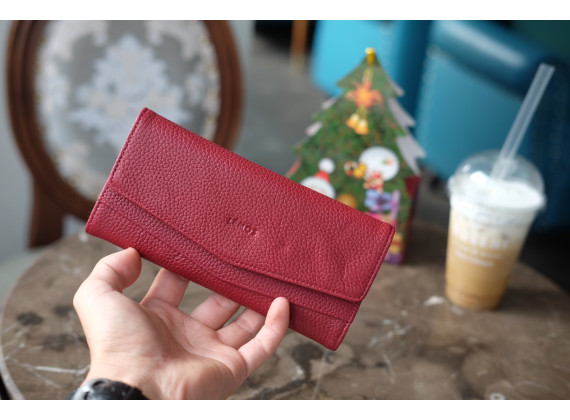 WALLET CERA - Ví nữ da thật - Đỏ - HP71-34