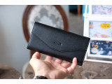 WALLET NAMIKO - Ví nữ da thật - Đen - HP73-10