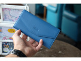 WALLET NAMIKO - Ví nữ da thật - Xanh coban - HP73-70