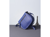 PUMBAA Crossbody - In Natural Milled Leather - Egyptian Blue