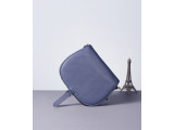 PUMBAA Crossbody - In Natural Milled Leather - Navy Blue