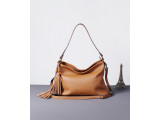 Gina Hobo - In Natural Milled Leather - Brown-GX99-20