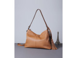 Gina Hobo - In Natural Milled Leather - Brown-GX99-20