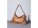 Gina Hobo - In Natural Milled Leather - Brown-GX99-20