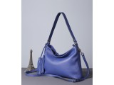 GINA Hobo - In Natural Milled Leather - Egyptian Blue-GX99-70