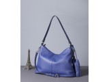 GINA Hobo - In Natural Milled Leather - Egyptian Blue-GX99-70