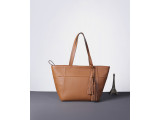 DEA TOTE - In Natural Milled Leather - Brown