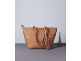 DEA TOTE - In Natural Milled Leather - Brown