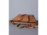 DEA TOTE - In Natural Milled Leather - Brown