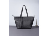 DEA TOTE - In Natural Milled Leather - Black