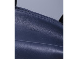 DEA TOTE - In Natural Milled Leather - Navy Blue