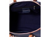 BIMO Shell - In Natural Milled Leather - Navy Blue