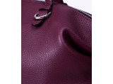 BIMO Shell - In Natural Milled Leather - Claret