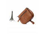 PUMBAA Crossbody - In Natural Milled Leather - Brown